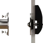 all the parts of the wall anchor ready to be assembled